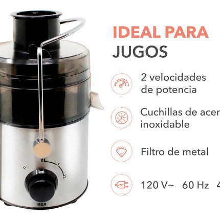 Extractor de Jugos RCA RC-XT1 con Dos Velocidades