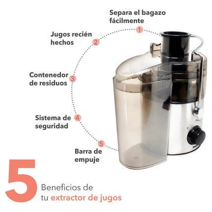 Extractor de Jugos RCA RC-XT1 con Dos Velocidades