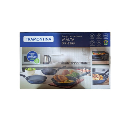 Juego de Sartenes Tramontina 32300465  Malta 3 Pzas