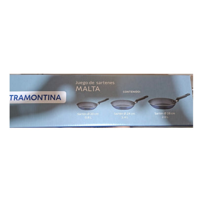 Juego de Sartenes Tramontina 32300465  Malta 3 Pzas