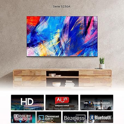 Pantalla  TCL  32Q2K 32" HD QLED  2K GOOGLE TV