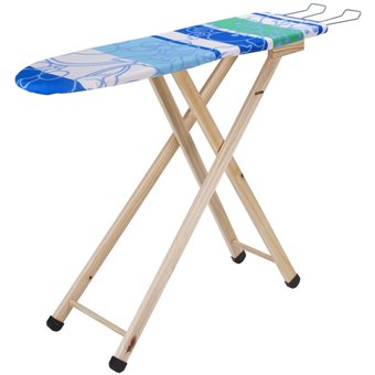Mesa de Planchar/ Burro Tramontina 91750130 Azul con Forro y Soporte