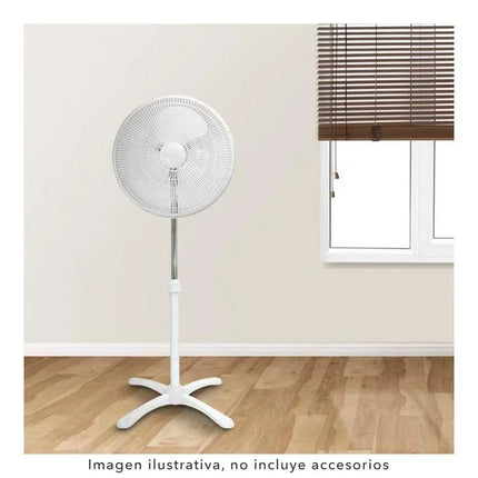 Ventilador de  Pedestal  MYTEK  MY-3197 16" 3 VEL Blanco